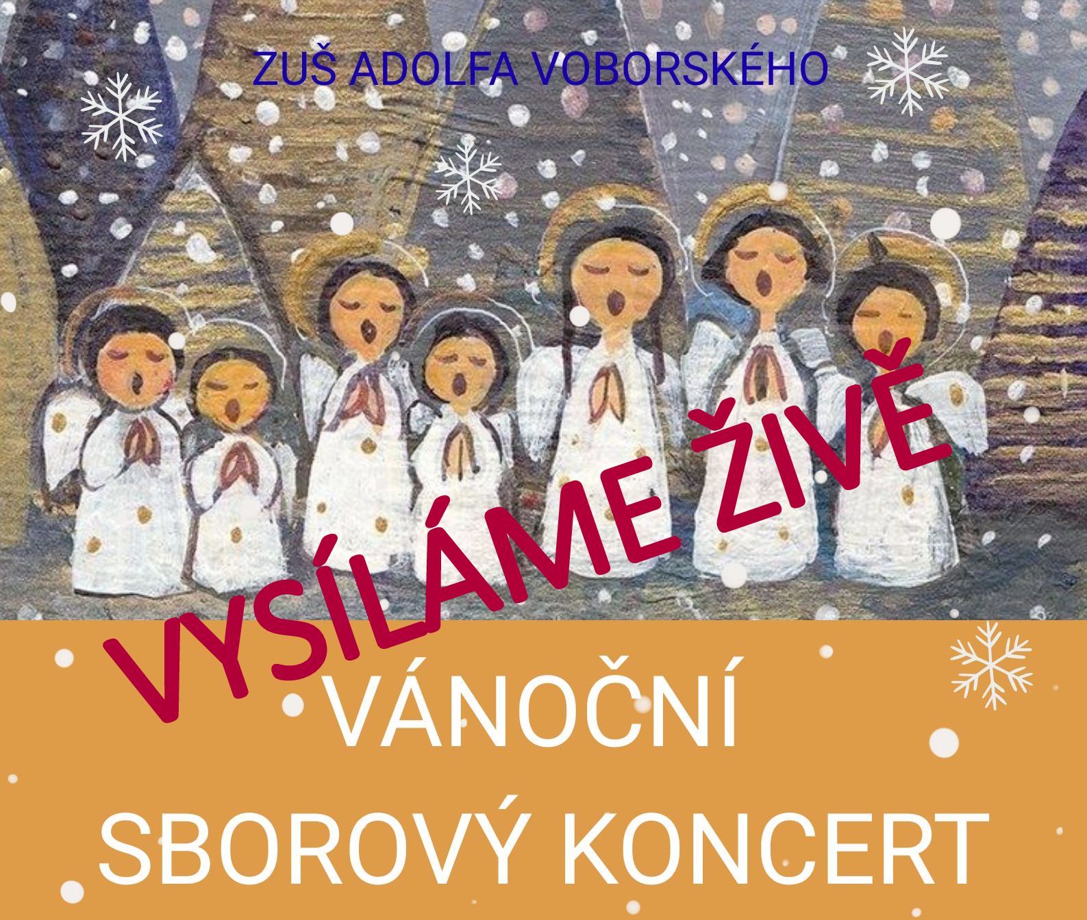 Vánoční koncert sboru  9. 12. 2025 od 19 hodin a odkaz na živé vysílání